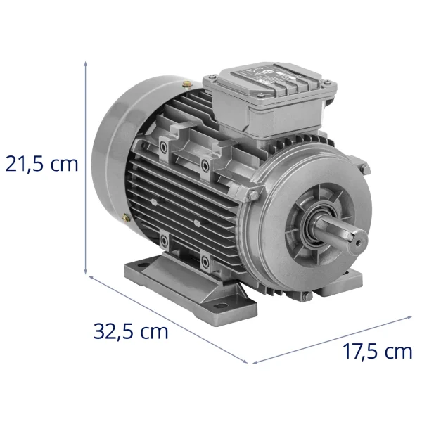 Trīs -fāzes asinhronais elektromotors 2870 apgriezieni minūtē 230/400 V 2,2 kW