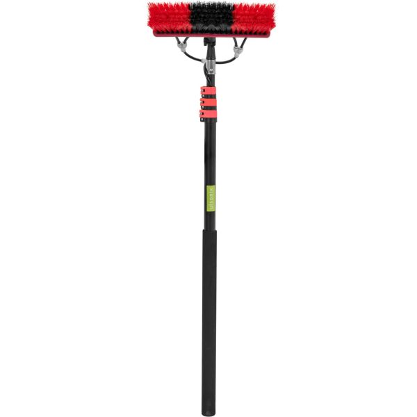 Teleskopiska suka ar ūdens savienojuma ūdens mazgāšanas ūdeni. 35 cm 125-360 cm platums