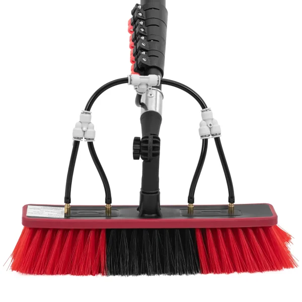 Teleskopiska suka ar ūdens savienojuma ūdens mazgāšanas ūdeni. 35 cm 160-600 cm platums