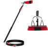 Teleskopiska suka ar ūdens savienojuma ūdens mazgāšanas ūdeni. 35 cm 160-600 cm platums