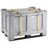 Kafijas -TeiL Box konteiners 610L ar paleti un pārklājiet 120x100x76 cm un ADR
