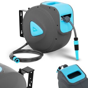 Automātiska sienas bungas ar 30m + 2m 1/2 &#039;&#039; dārza šļūteni