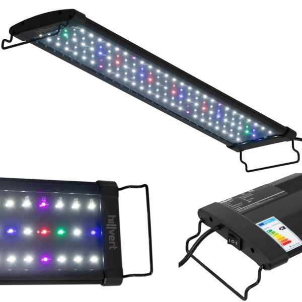 Luktura LED apgaismojums augu augšanas akvārija pilna spektra 78 diodes 56 cm 18 W