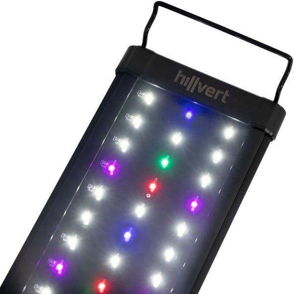 Luktura LED apgaismojums augu augšanas akvārija pilna spektra 156 diodes 113 cm 30 W
