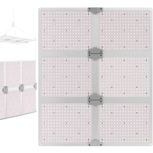 Augu augšanas lampa Pilns spektrs 72 x 60 cm 1404 LED 600 sudrabā