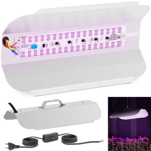 Augu audzēšanas lampa Pilns spektrs 25 x 12 cm 68 LED 50 sudrabā