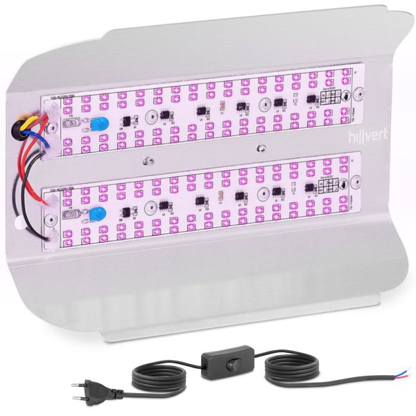 Augu audzēšanas lampa Pilns spektrs 25 x 17 cm 136 LED 100 sudrabā
