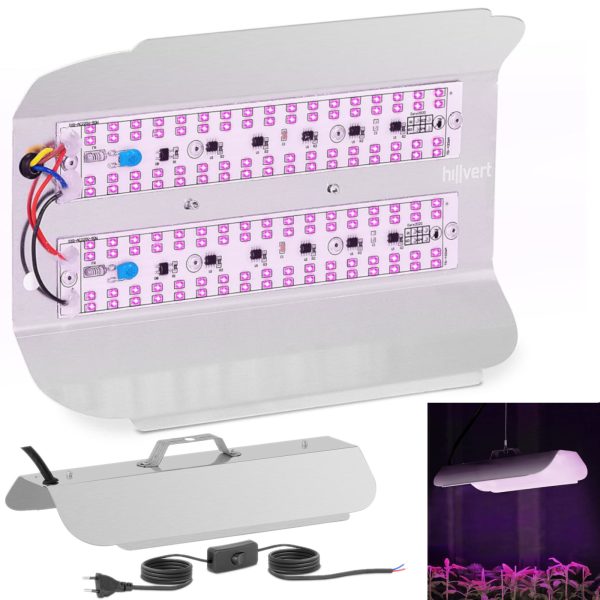 Augu audzēšanas lampa Pilns spektrs 25 x 17 cm 136 LED 100 sudrabā