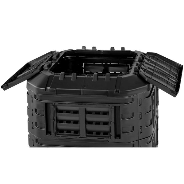 10090211-4 Modulārs komposteris dārzam organiskiem atkritumiem 93 x 93 x 110 cm 860 l