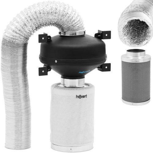 Ventilācijas komplekts ventilatora oglekļa filtrs 30 cm ventilācijas caurules diametrs 100 mm 10 m