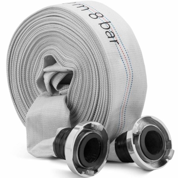 Plakana ugunsdzēsēju mašīna šļūtenei ūdenim ar 2 '' 52 mm 8-24 bāriem 30 m
