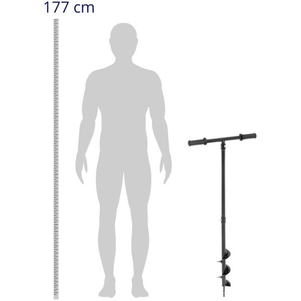 Rokas urbšana uz zemes no 80 mm līdz 100 cm