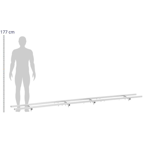 Alumīnija koka koka drapa. 2,7 m
