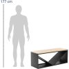 Kamīna koka statīvs ar soliņu 104 x 35 x 41 cm