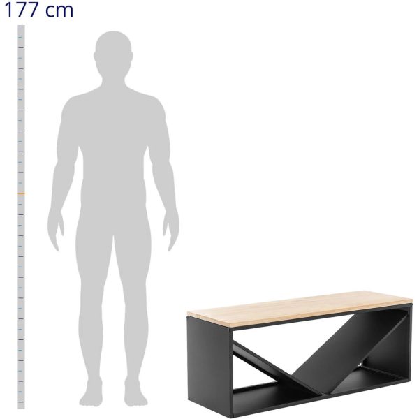 Kamīna koka statīvs ar soliņu 104 x 35 x 41 cm