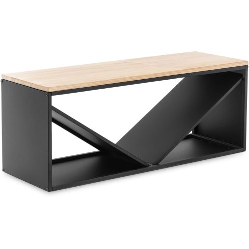 Kamīna koka statīvs ar soliņu 104 x 35 x 41 cm