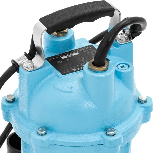 Netīrās ūdens iegrimes sūknis ar atvērtu rotoru 500 L/min 2100 W