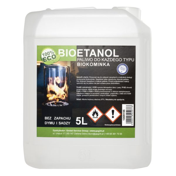 Bioalkohols Bioetanola Bio degviela Bio kamīna 5L