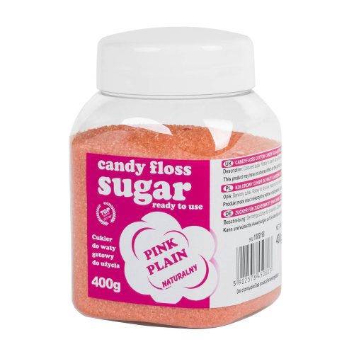 Krāsainas kokvilnas konfektes rozā dabiskā cukura vati 400g