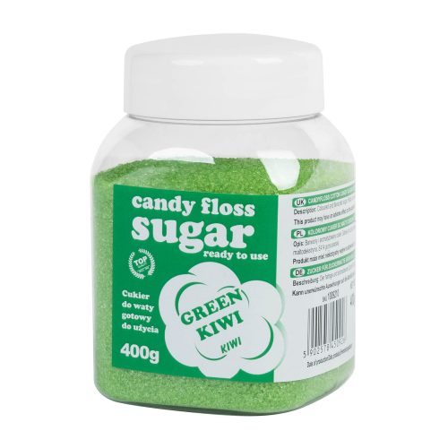 Krāsainas kokvilnas konfektes zaļa ar kivi 400g