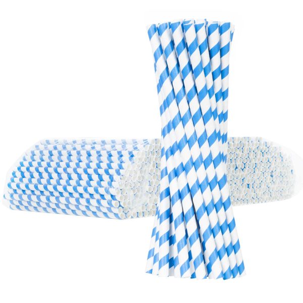 Bio papīrs stenē ekoloģisko papīra salmiņus Grube 8/205mm - balts - Blue 500 gab. Bio papīrs stenē ekoloģisko papīra salmiņus Grube 8/205mm - balts - Blue 500 gab.