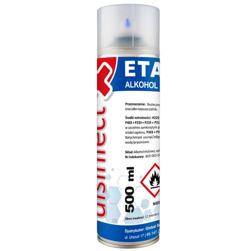 Etanols - dezinficēts piesārņots etilspirts 99% aerosols 500 ml