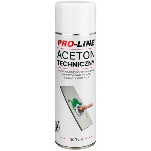 Tehniskais acetons 100% aerosola pro-līnijas aerosols 500ml