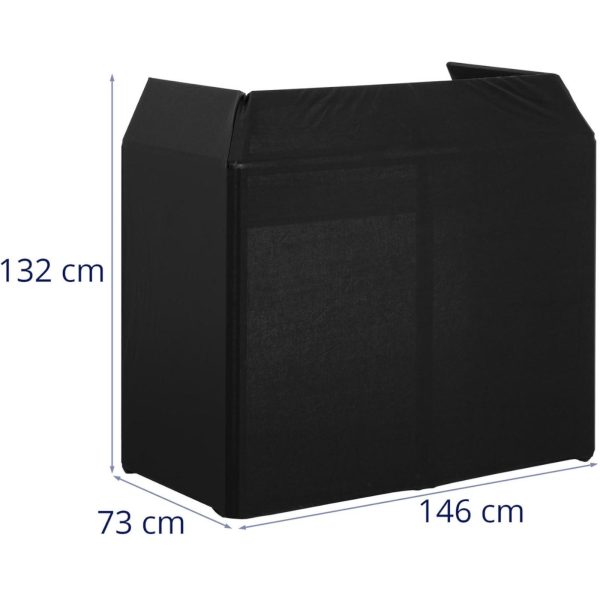 Skotijas skaļruņu DJ tabula ar saliekamo vāku 146 x 73 x132 cm