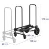 Transporta ratiņi ar regulējamu platformas garumu 90-140cm līdz 350 kg