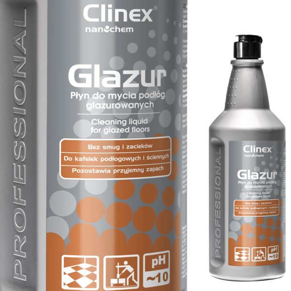 Clinex Glazur 1L akmens glazūras tīrīšanas šķidrums.
