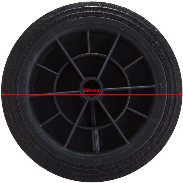 Gumijas atkritumu konteinera kausa aplis. 250 mm