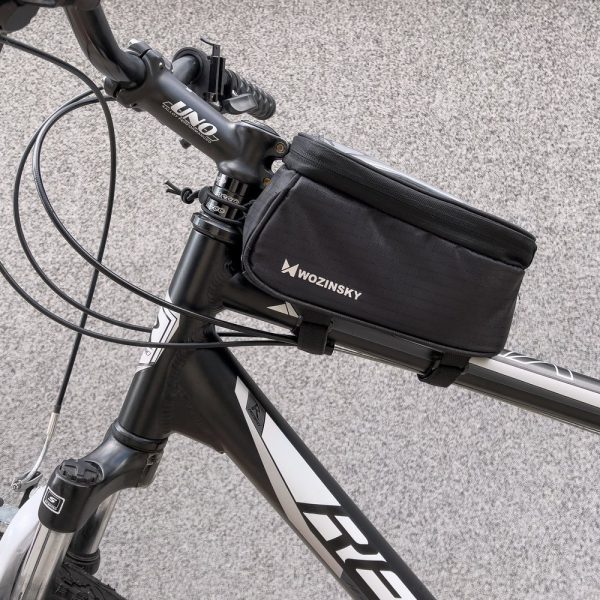 1016452-10-torba-na-telefon-na-rame-rowerowa-na-ram-wozinsky-hurtownia-sklep Tālruņa soma velosipēdu rāmim rāmim tālruņa segumam līdz 6,5 collu 1,5L melnu