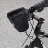 Velosipēdu soma stūres ratiņam ar tālruņa korpusu 2 l melna