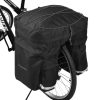 Ietilpīgs velosipēdu maiss 60 l uz bagāžnieka + melna lietus pārsega