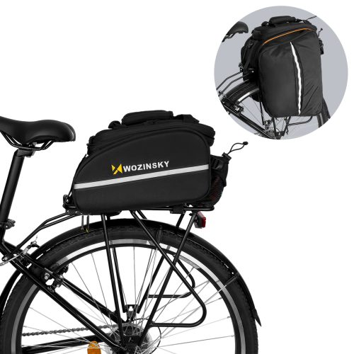 Liela velosipēdu soma 35L stumbra + melna lietus pārsegai