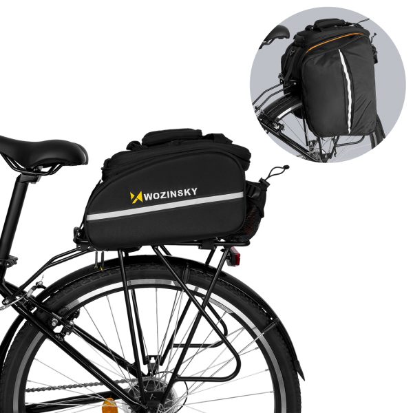 Liela velosipēdu soma 35L stumbra + melna lietus pārsegai
