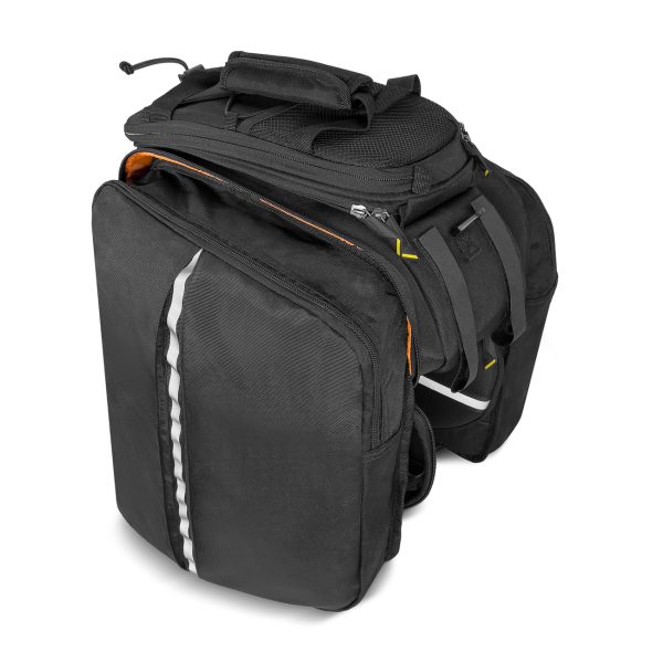 Liela velosipēdu soma 35L stumbra + melna lietus pārsegai