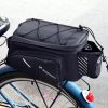 Velosipēdu soma bagāžniekam ar 9L pleca siksnu, melnu lietus pārsegu