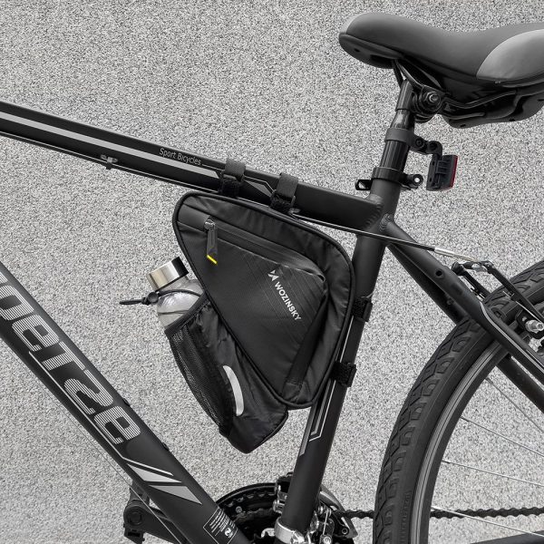 Velosipēdu soma 1,5L rāmja melnā krāsā