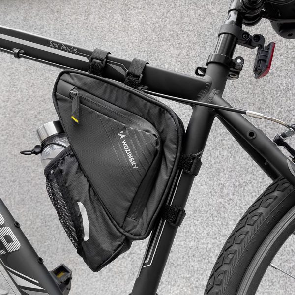 Velosipēdu soma 1,5L rāmja melnā krāsā