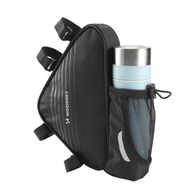 Velosipēdu soma 1,5L rāmja melnā krāsā