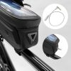 Velosipēdu soma 1,7 l melna tālruņa korpusam