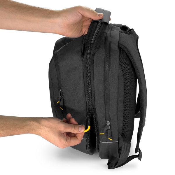 Velosipēdu soma dubultā mugursoma 2in1 30l melna