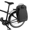 Velosipēdu soma bagāžnieka velosipēdu mugursomai ar 2in1 30L melnu rāmi