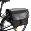 Velosipēdu pannier dubultā stumbra 28 L melnā krāsā