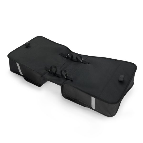 Velosipēdu pannier dubultā stumbra 28 L melnā krāsā