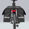 Velosipēdu pannier dubultā stumbra 28 L melnā krāsā