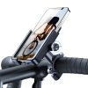 Metāla velosipēdu tālruņa turētājs. Melnie motorolleri