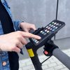 Metāla velosipēdu tālruņa turētājs. Melnie motorolleri