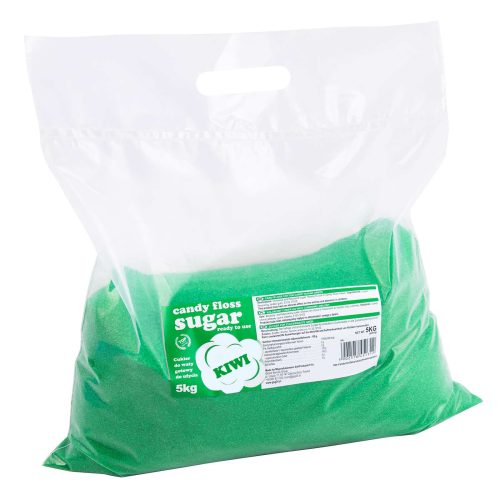 Krāsainas kokvilnas konfektes zaļa ar kivi 5 kg